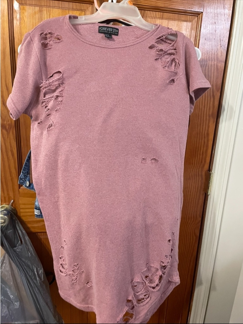 Forever 21+ Dusty Rose Knit Sweater Top